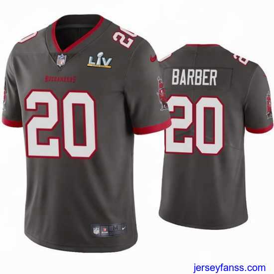Gorgeous Ronde Barber Buccaneers Pewter Super Bowl Lv Vapor Limited Jersey