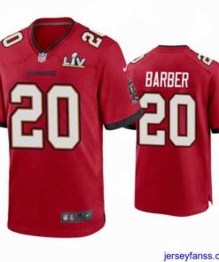 Gorgeous Ronde Barber Buccaneers Red Super Bowl Lv Game Jersey