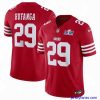 Premium San Francisco 49ers 29 Talanoa Hufanga Red 2023 F.U.S.E  With John Madden Patch Vapor Limited Stitched Football 2024 Super Bowl LVIII Jersey