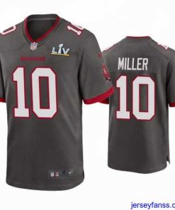 Gorgeous Scotty Miller Buccaneers Pewter Super Bowl Lv Game Jersey