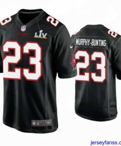Outstanding Sean Murphy Bunting Buccaneers Black Super Bowl Lv Game Fashion Jersey