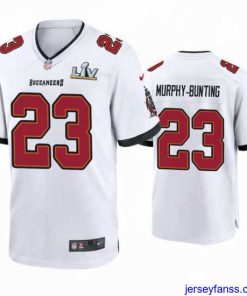 Gorgeous Sean Murphy Bunting Buccaneers White Super Bowl Lv Game Jersey
