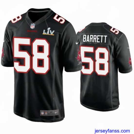Amazing Shaquil Barrett Buccaneers Black Super Bowl Lv Game Fashion Jersey