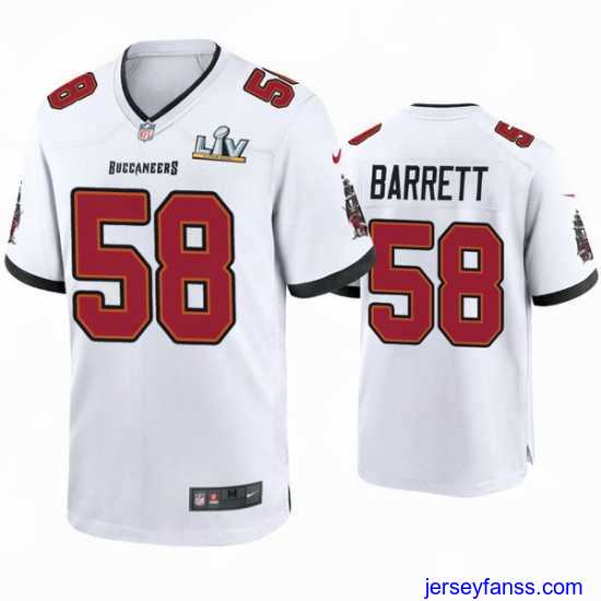 Fantastic Shaquil Barrett Buccaneers White Super Bowl Lv Game Jersey
