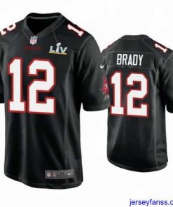 Stylish Tom Brady Buccaneers Black Super Bowl Lv Game Fashion Jersey