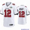 Fantastic Tom Brady Buccaneers White Super Bowl Lv Game Jersey