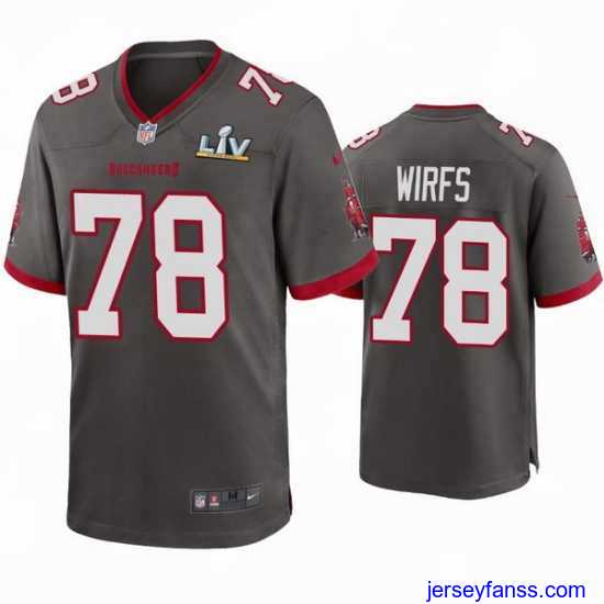 Impressive Tristan Wirfs Buccaneers Pewter Super Bowl Lv Game Jersey