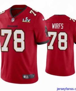 Gorgeous Tristan Wirfs Buccaneers Red Super Bowl Lv Vapor Limited Jersey