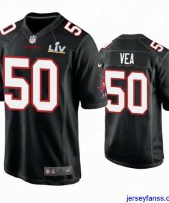 Gorgeous Vita Vea Buccaneers Black Super Bowl Lv Game Fashion Jersey