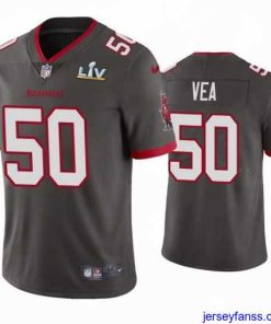 Gorgeous Vita Vea Buccaneers Pewter Super Bowl Lv Vapor Limited Jersey