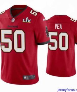 Premium Vita Vea Buccaneers Red Super Bowl Lv Vapor Limited Jersey