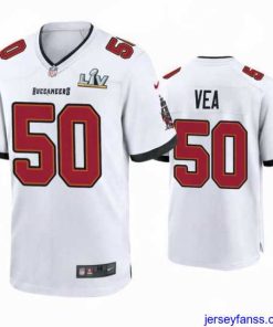 Amazing Vita Vea Buccaneers White Super Bowl Lv Game Jersey