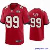 Premium Warren Sapp Buccaneers Red Super Bowl Lv Game Jersey