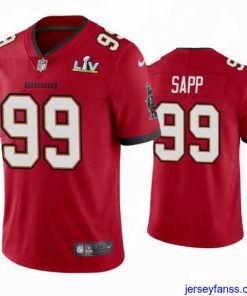 Outstanding Warren Sapp Buccaneers Red Super Bowl Lv Vapor Limited Jersey
