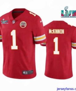 Gorgeous Toddler Kansas City Chiefs 1 Jerick McKinnon Red Super Bowl LVII Patch Vapor Untouchable Limited Stitched Jersey
