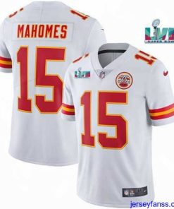 Fantastic Toddler Kansas City Chiefs 15 Patrick Mahomes White Super Bowl LVII Patch Vapor Untouchable Limited Stitched Jersey