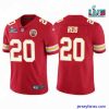 Fantastic Toddler Kansas City Chiefs 20 Justin Reid Red Super Bowl LVII Patch Vapor Untouchable Limited Stitched Jersey