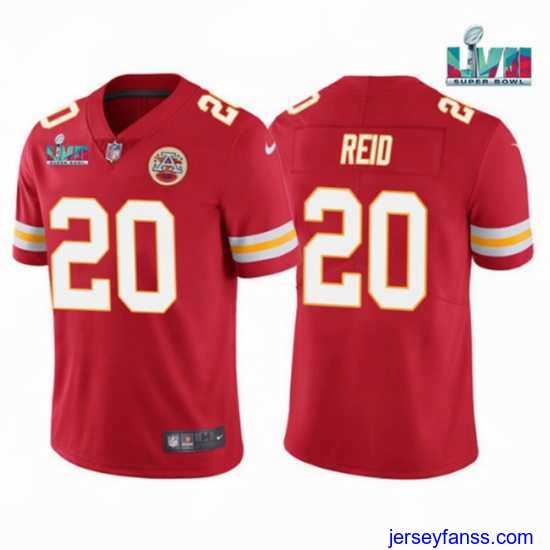 Fantastic Toddler Kansas City Chiefs 20 Justin Reid Red Super Bowl LVII Patch Vapor Untouchable Limited Stitched Jersey