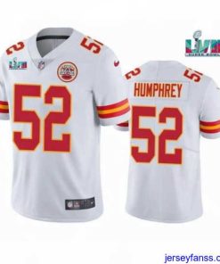Exclusive Toddler Kansas City Chiefs 52 Creed Humphrey White Super Bowl LVII Patch Vapor Untouchable Limited Stitched Jersey