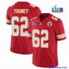 Amazing Toddler Kansas City Chiefs 62 Joe Thuney Red Super Bowl LVII Patch Vapor Untouchable Limited Stitched Jersey