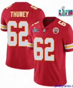 Amazing Toddler Kansas City Chiefs 62 Joe Thuney Red Super Bowl LVII Patch Vapor Untouchable Limited Stitched Jersey