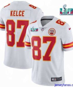Fantastic Toddler Kansas City Chiefs 87 Travis Kelce White Super Bowl LVII Patch Vapor Untouchable Limited Stitched Jersey