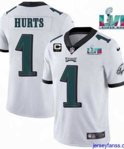 Exclusive Toddler Philadelphia Eagles 1 Jalen Hurts White Super Bowl LVII Patch And 2 Star C Patch Vapor Untouchable Limited Stitched Jersey