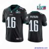 Outstanding Toddler Philadelphia Eagles 16 Quez Watkins Black Super Bowl LVII Vapor Untouchable Limited Stitched Jersey
