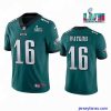 Gorgeous Toddler Philadelphia Eagles 16 Quez Watkins Green Super Bowl LVII Vapor Untouchable Limited Stitched Jersey