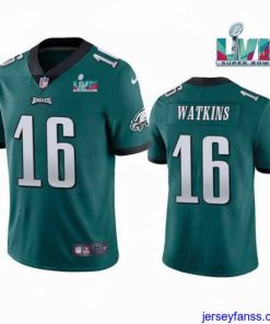 Gorgeous Toddler Philadelphia Eagles 16 Quez Watkins Green Super Bowl LVII Vapor Untouchable Limited Stitched Jersey