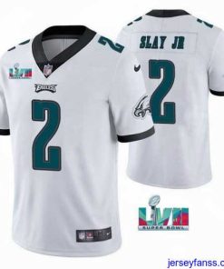 Impressive Toddler Philadelphia Eagles 2 Darius Slay JR White Super Bowl LVII Patch Vapor Untouchable Limited Stitched Jersey