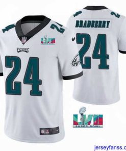 Premium Toddler Philadelphia Eagles 24 James Bradberry White Super Bowl LVII Vapor Untouchable Limited Stitched Jersey