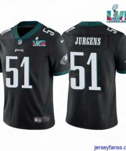 Gorgeous Toddler Philadelphia Eagles 51 Cam Jurgens Black Super Bowl LVII Vapor Untouchable Limited Stitched Jersey