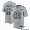 Amazing Toddler Philadelphia Eagles 62 Jason Kelce Grey Super Bowl LVII Patch Atmosphere Fashion Stitched Game Jersey