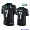 Exclusive Toddler Philadelphia Eagles 7 Haason Reddick Black Super Bowl LVII Patch Vapor Untouchable Limited Stitched Jersey
