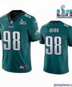 Stylish Toddler Philadelphia Eagles 98 Robert Quinn Green Super Bowl LVII Vapor Untouchable Limited Stitched Jersey