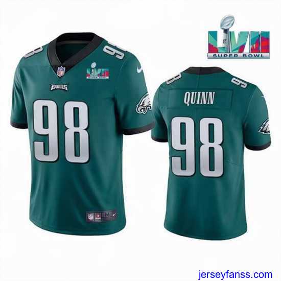 Stylish Toddler Philadelphia Eagles 98 Robert Quinn Green Super Bowl LVII Vapor Untouchable Limited Stitched Jersey