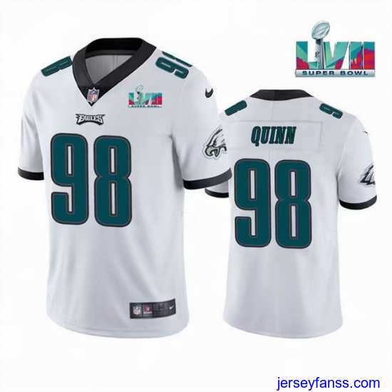 Gorgeous Toddler Philadelphia Eagles 98 Robert Quinn White Super Bowl LVII Vapor Untouchable Limited Stitched Jersey