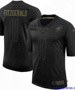 Exclusive Men's Arizona Cardinals #11 Larry Fitzgerald Black Nike 2020 Salute To Service Limited Jersey
