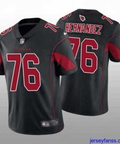 Exclusive Men's Arizona Cardinals #76 Will Hernandez Black Color Rush Stitched Football Jersey