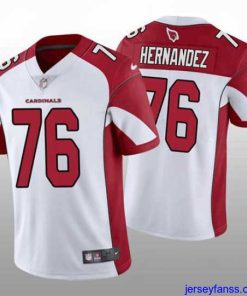 Impressive Men's Arizona Cardinals #76 Will Hernandez White Red Vapor Untouchable Stitched Football Jersey