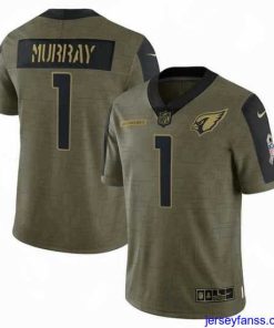 Impressive Men's Arizona Cardinals Kyler Murray Nike Olive 2021 Salute To Service Limited Player Jersey