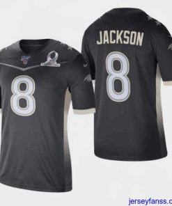 Fantastic Men's Baltimore Ravens #8 Lamar Jackson 2020 AFC Pro Bowl Game Jersey