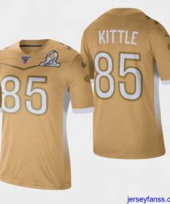 Stylish Men's San Francisco 49ers #85 George Kittle 2020 NFC Pro Bowl Game Jersey
