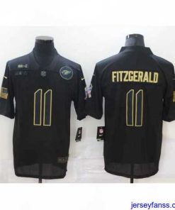 Gorgeous Nike Arizona Cardinals 11 Larry Fitzgerald Black 2020 Salute To Service Limited Jersey