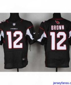Gorgeous Nike Arizona Cardinals 12 John Brown Black Elite NFL Jersey