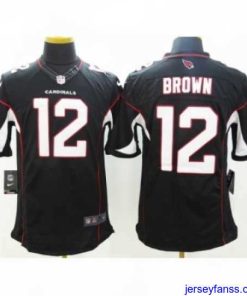 Exclusive Nike Arizona Cardinals 12 John Brown black Limited NFL Jersey