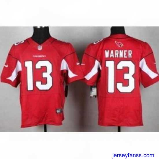 Stylish Nike Arizona Cardinals 13 Kurt Warner Red Elite NFL Jersey