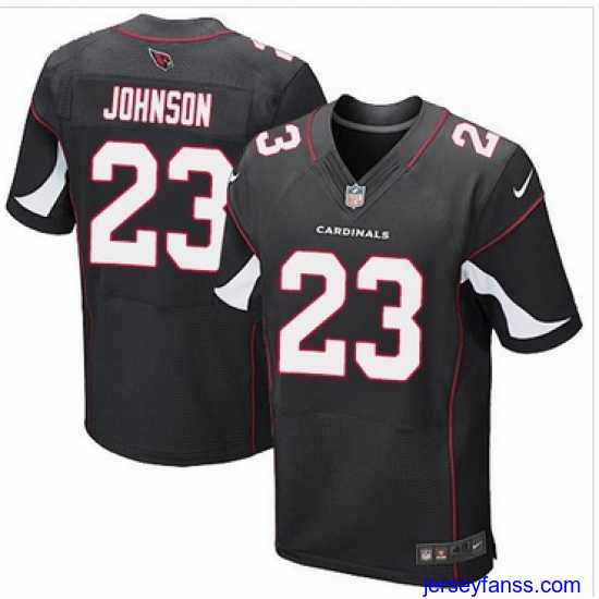Outstanding Nike Arizona Cardinals #23 Chris Johnson Black Alternate Mens Stitched NFL Elite Jersey