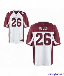 Gorgeous Nike Arizona Cardinals 26 Chris Wells White Game NFL Jersey